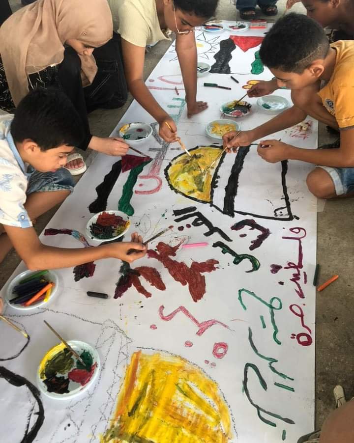 مخيم البرج الشمالي، فعالية  دعم غزة، بعدسة الإعلامية دعاء خليفة